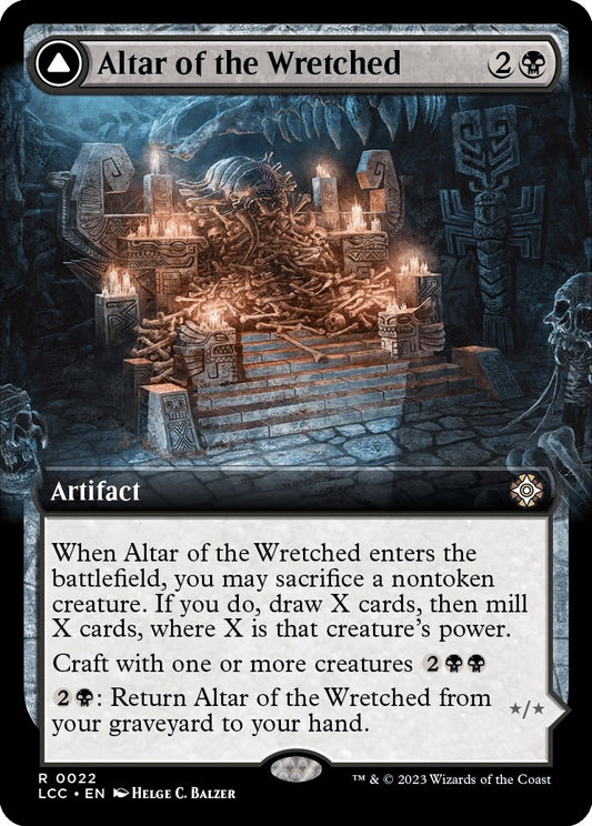 Image for Altar of the Wretched (Extended Art) (22) (Commander: The Lost Caverns of Ixalan) - Magic: The Gathering