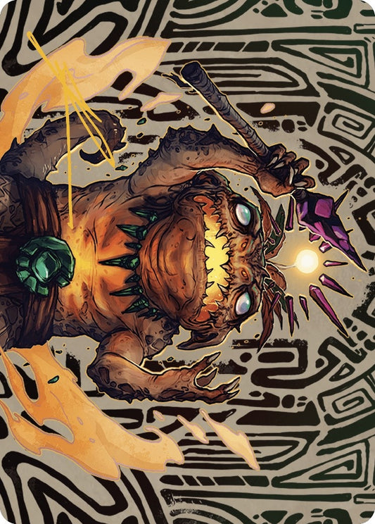 Image for Zoyowa Lava-Tongue Art Card (Gold-Stamped Signature) (54) (Art Series: The Lost Caverns of Ixalan) - Magic: The Gathering