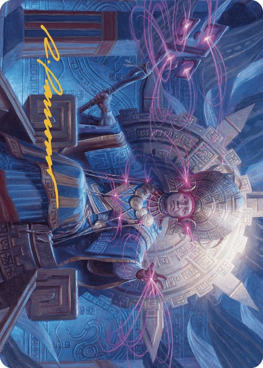 Image for Akal Pakal, First Among Equals Art Card (8/81) (Gold-Stamped Signature) (8) (Art Series: The Lost Caverns of Ixalan) - Magic: The Gathering