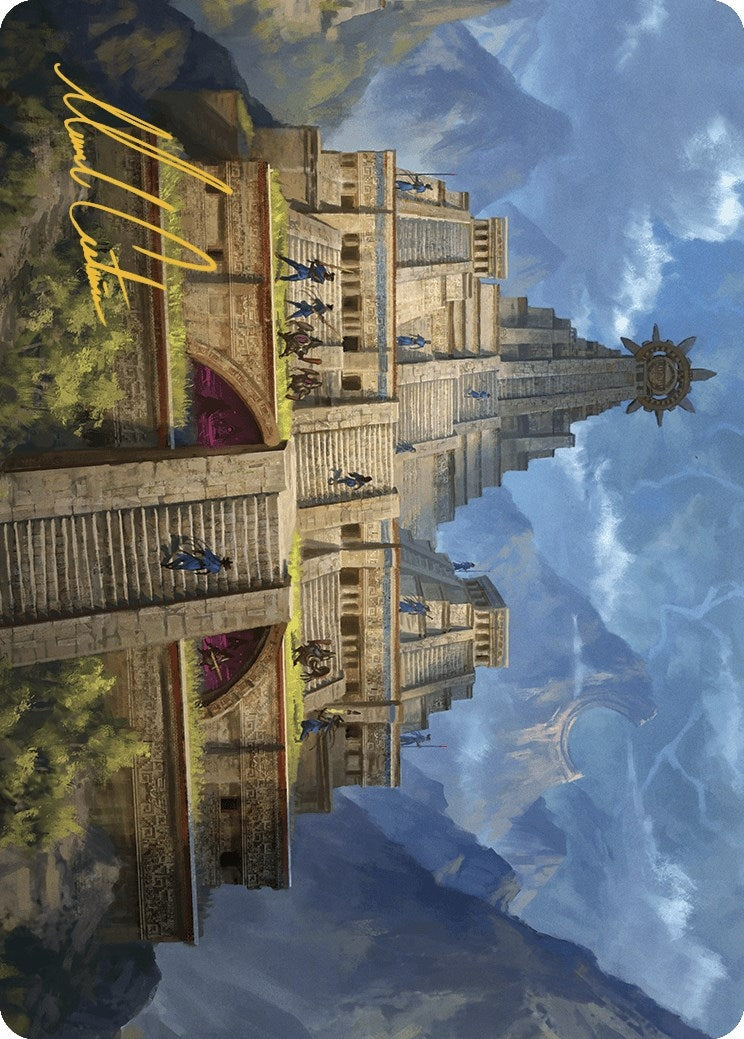 Image for Barracks of the Thousand Art Card (Gold-Stamped Signature) (6) (Art Series: The Lost Caverns of Ixalan) - Magic: The Gathering