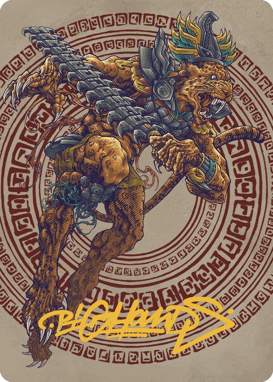 Image for Sovereign Okinec Ahau Art Card (Gold-Stamped Signature) (53) (Art Series: The Lost Caverns of Ixalan) - Magic: The Gathering
