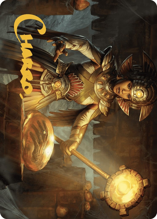 Image for Curator of Sun's Creation Art Card (Gold-Stamped Signature) (18) (Art Series: The Lost Caverns of Ixalan) - Magic: The Gathering
