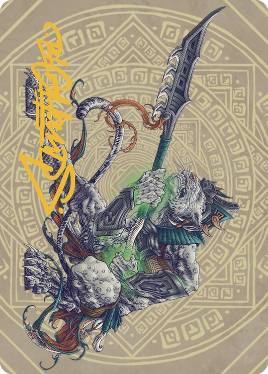 Image for Kutzil, Malamet Exemplar Art Card (Gold-Stamped Signature) (50) (Art Series: The Lost Caverns of Ixalan) - Magic: The Gathering