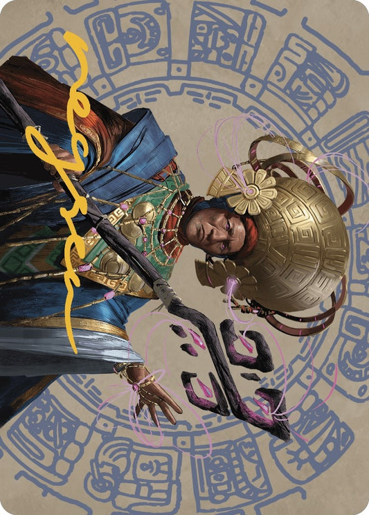 Image for Akal Pakal, First Among Equals Art Card (46/81) (Gold-Stamped Signature) (46) (Art Series: The Lost Caverns of Ixalan) - Magic: The Gathering