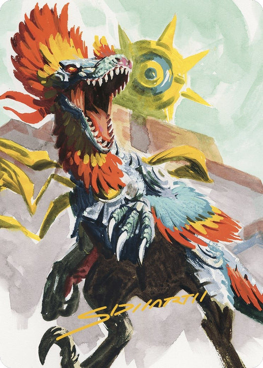 Image for Pantlaza, Sun-Favored Art Card (Gold-Stamped Signature) (75) (Art Series: The Lost Caverns of Ixalan) - Magic: The Gathering