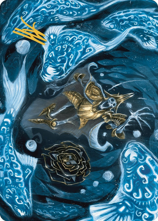 Image for Eaten by Piranhas Art Card (Gold-Stamped Signature) (11) (Art Series: The Lost Caverns of Ixalan) - Magic: The Gathering