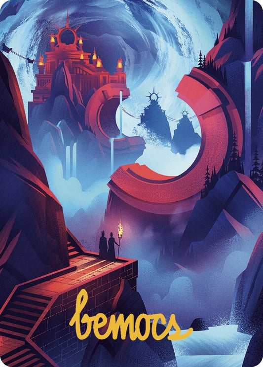 Image for Mountain Art Card (Gold-Stamped Signature) (45) (Art Series: The Lost Caverns of Ixalan) - Magic: The Gathering