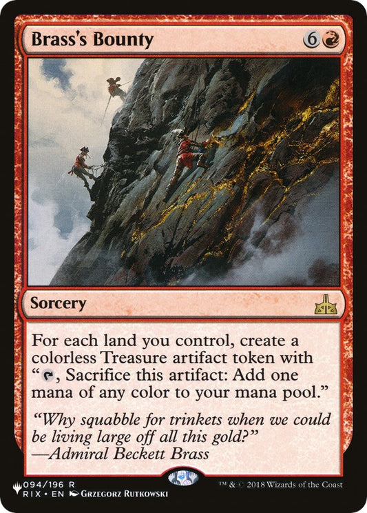 Image for Brass's Bounty (094/196) (The List Reprints) - Magic: The Gathering