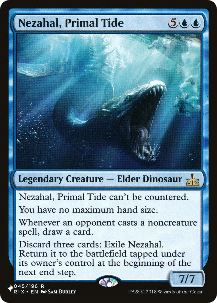 Image for Nezahal, Primal Tide (045/196) (The List Reprints) - Magic: The Gathering