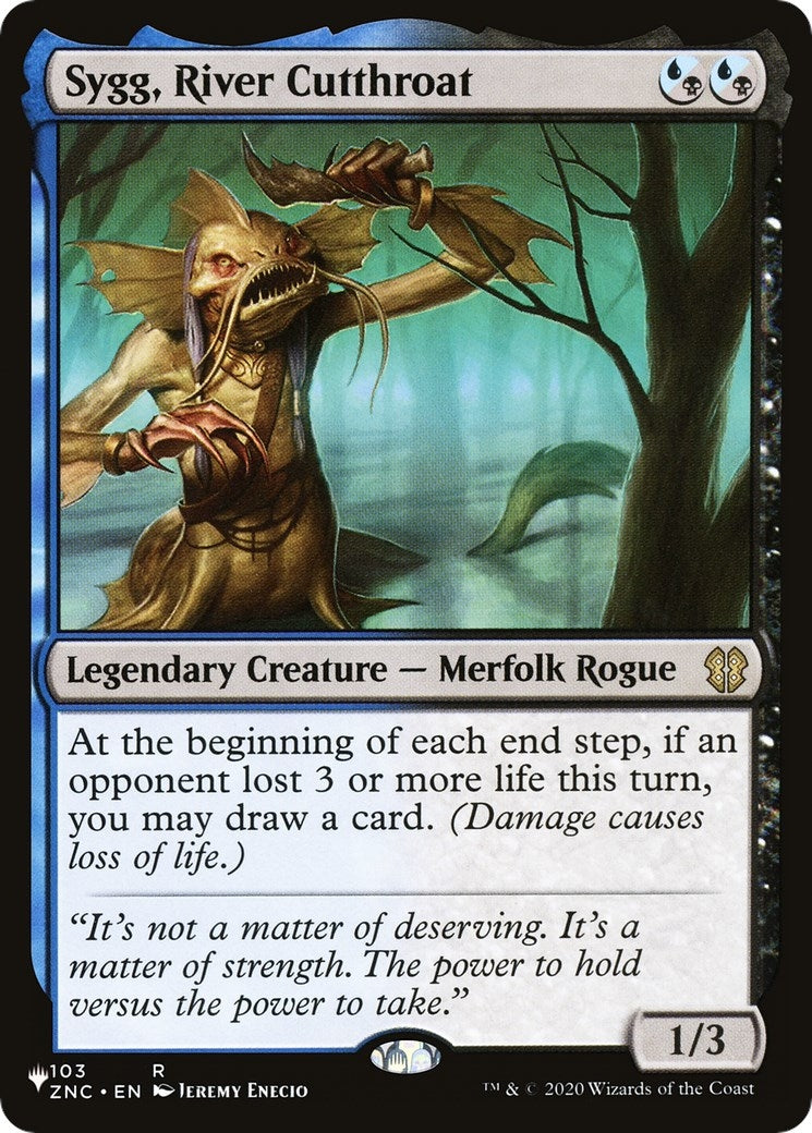 Image for Sygg, River Cutthroat (103) (The List Reprints) - Magic: The Gathering