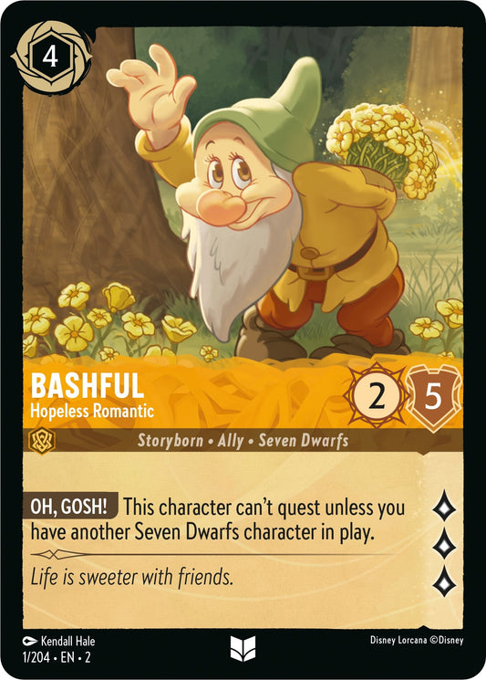 Image for Bashful - Hopeless Romantic (1/204) (Rise of the Floodborn) - Disney Lorcana