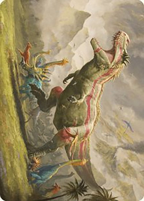 Image for Ghalta, Stampede Tyrant Art Card (24) (Art Series: The Lost Caverns of Ixalan) - Magic: The Gathering