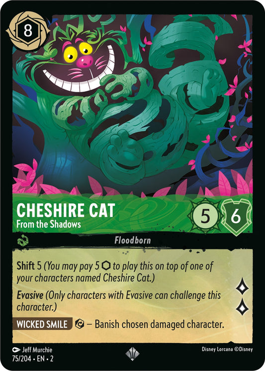 Image for Cheshire Cat - From the Shadows (75/204) (Rise of the Floodborn) - Disney Lorcana