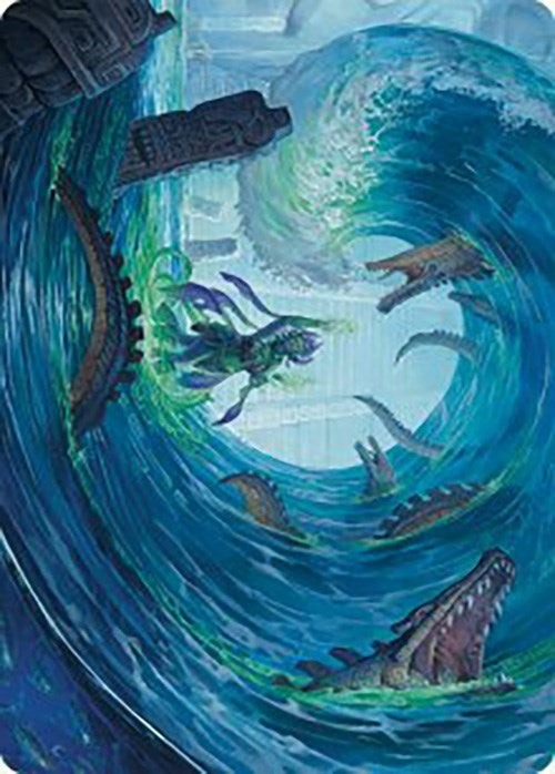 Image for Wave Goodbye Art Card (76) (Art Series: The Lost Caverns of Ixalan) - Magic: The Gathering