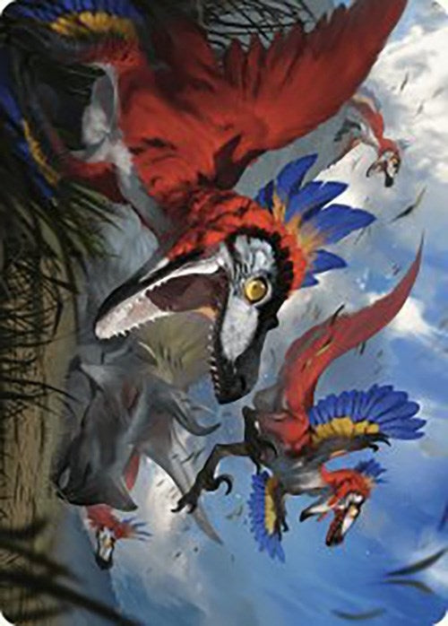 Image for Wrathful Raptors Art Card (77) (Art Series: The Lost Caverns of Ixalan) - Magic: The Gathering