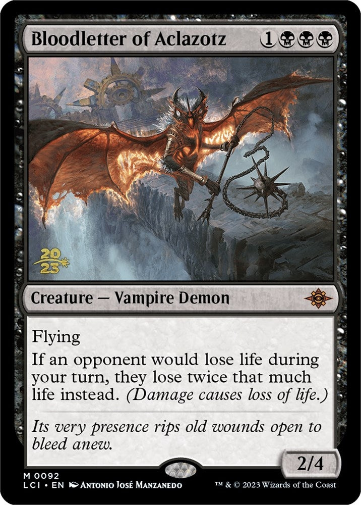Image for Bloodletter of Aclazotz (92) (Prerelease Cards) - Magic: The Gathering