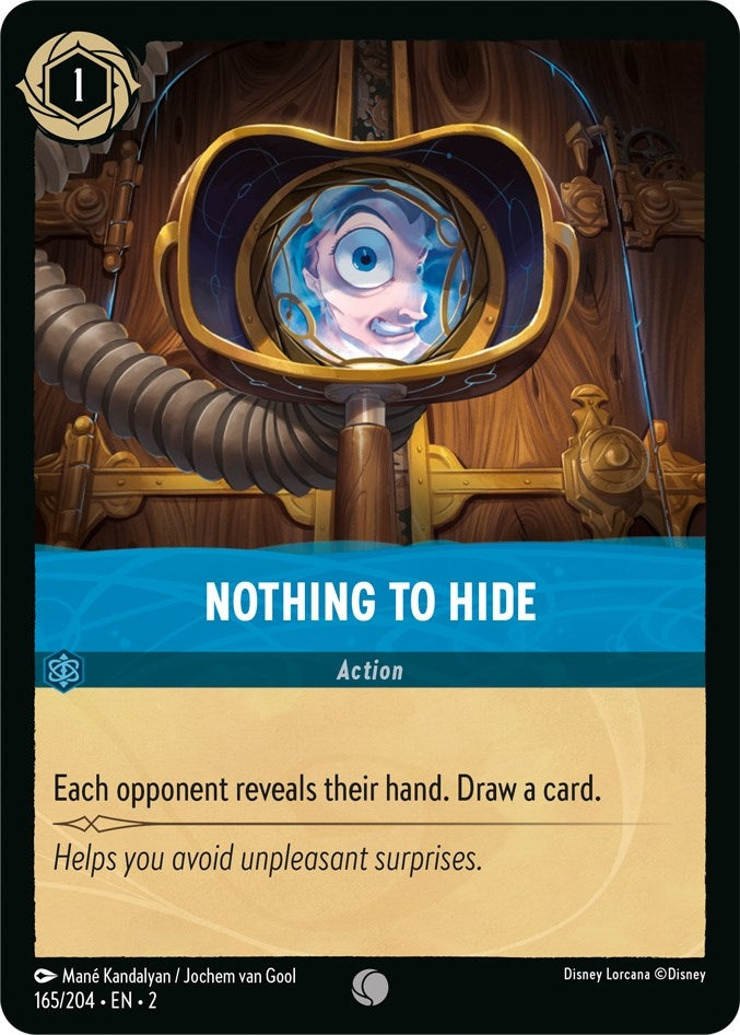 Image for Nothing to Hide (165/204) (Rise of the Floodborn) - Disney Lorcana