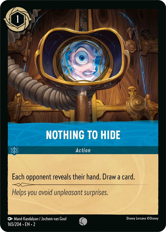 Image for Nothing to Hide (165/204) (Rise of the Floodborn) - Disney Lorcana