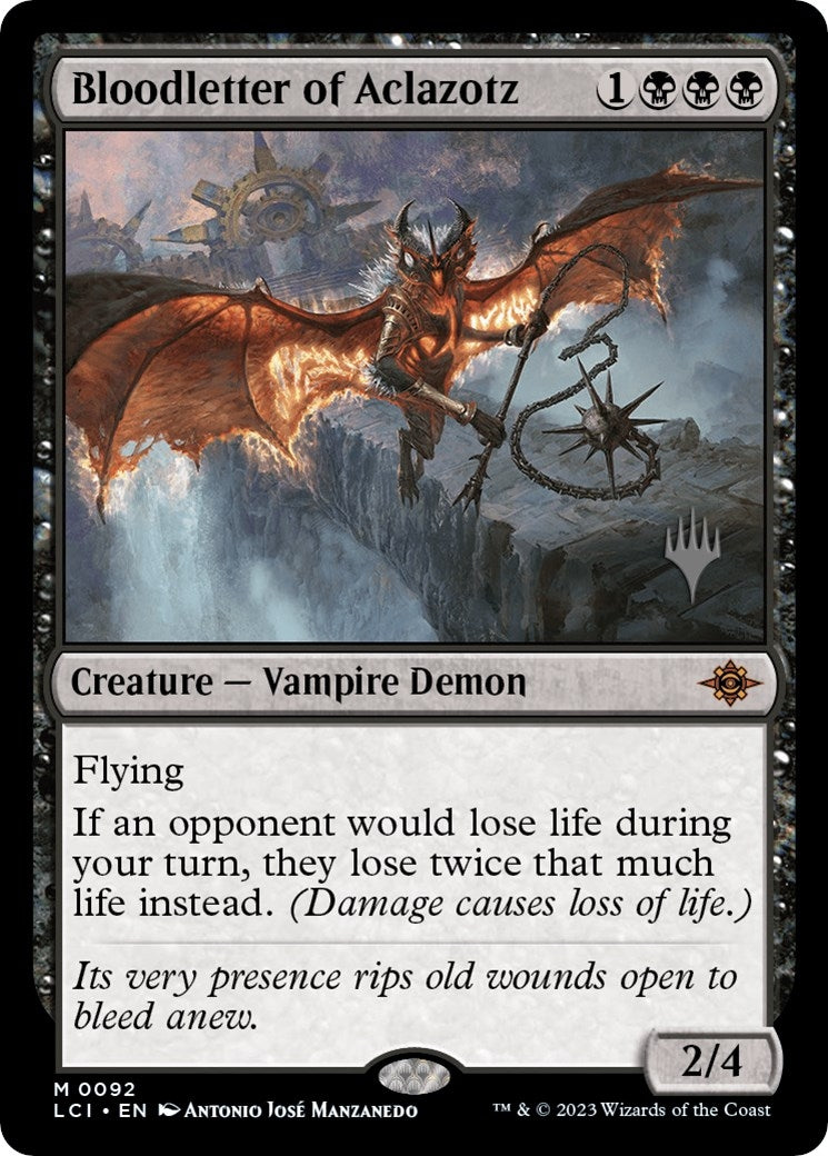 Image for Bloodletter of Aclazotz (92) (Promo Pack: The Lost Caverns of Ixalan) - Magic: The Gathering