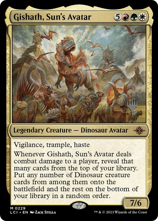 Image for Gishath, Sun's Avatar (229) (Promo Pack: The Lost Caverns of Ixalan) - Magic: The Gathering