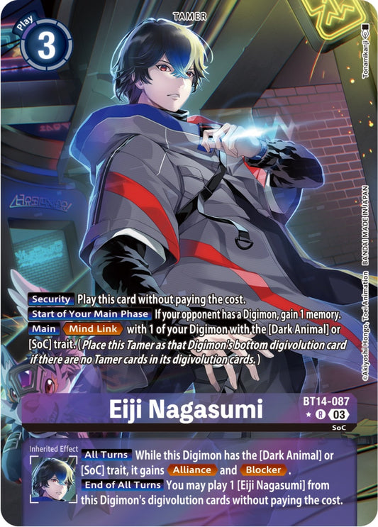 Image for Eiji Nagasumi (Alternate Art) (BT14-087 R) (Blast Ace) - Digimon Card Game