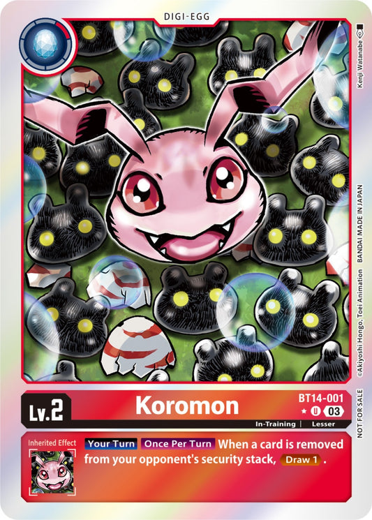 Image for Koromon (Blast Ace Box Promotion Pack) (BT14-001 U) (Blast Ace) - Digimon Card Game