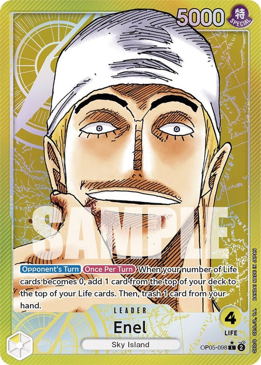 Image for Enel (098) (Alternate Art) (OP05-098) (Awakening of the New Era) - One Piece Card Game