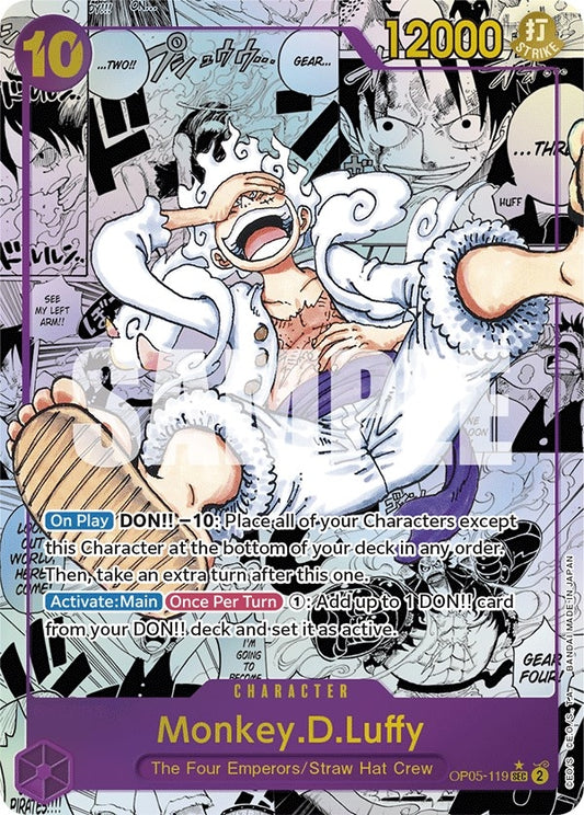 Image for Monkey.D.Luffy (119) (Alternate Art) (Manga) (OP05-119) (Awakening of the New Era) - One Piece Card Game