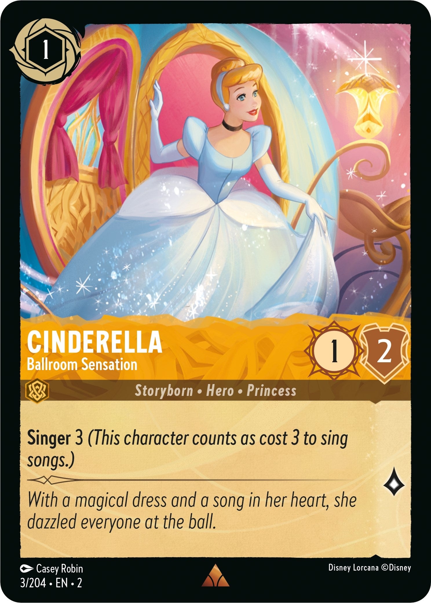 Image for Cinderella - Ballroom Sensation (3/204) (Rise of the Floodborn) - Disney Lorcana