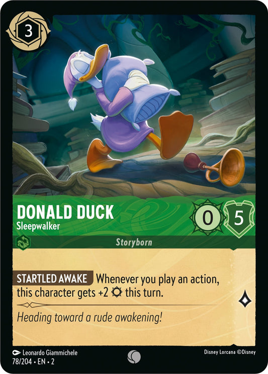 Image for Donald Duck - Sleepwalker (78/204) (Rise of the Floodborn) - Disney Lorcana