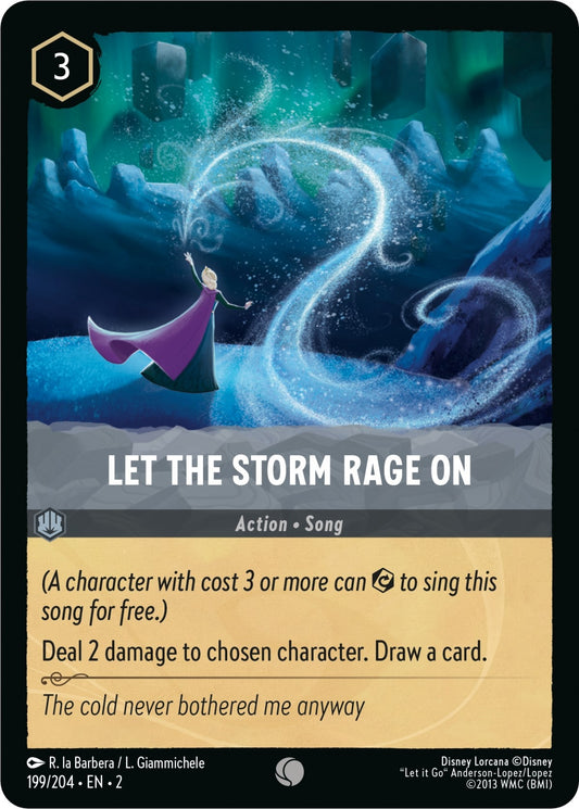 Image for Let the Storm Rage On (199/204) (Rise of the Floodborn) - Disney Lorcana