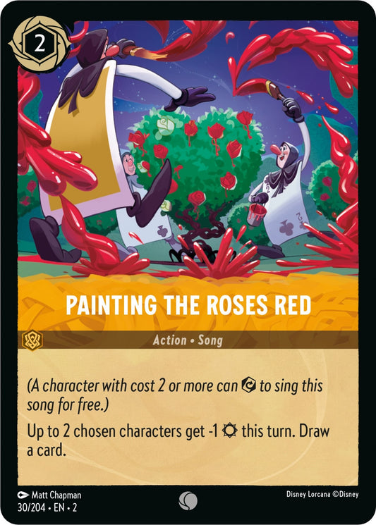 Image for Painting the Roses Red (30/204) (Rise of the Floodborn) - Disney Lorcana