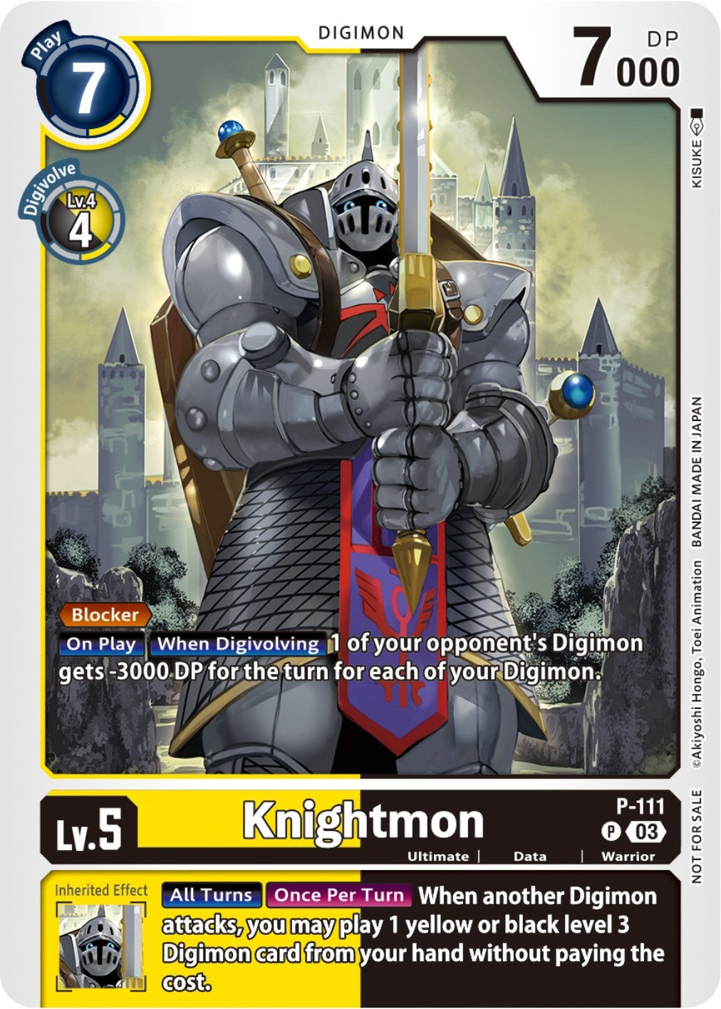 Image for Knightmon - P-111 (3rd Anniversary Survey Pack) (P-111 P) (Digimon Promotion Cards) - Digimon Card Game