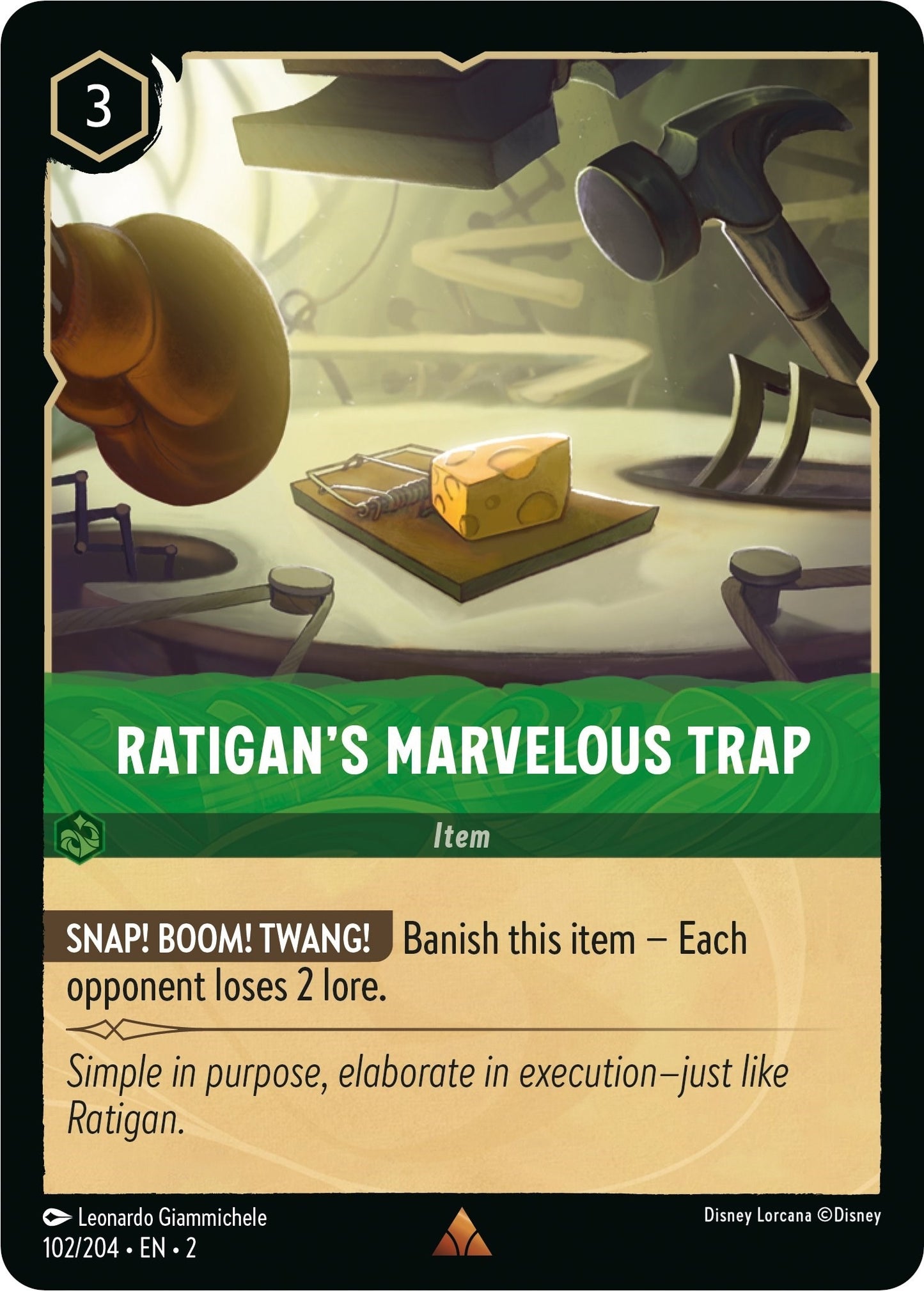 Image for Ratigan's Marvelous Trap (102/204) (Rise of the Floodborn) - Disney Lorcana
