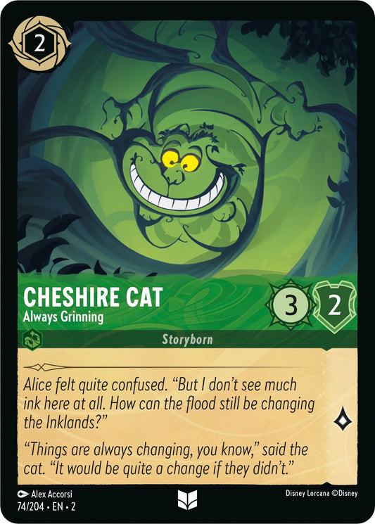 Image for Cheshire Cat - Always Grinning (74/204) (Rise of the Floodborn) - Disney Lorcana