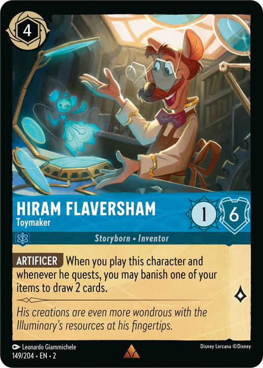 Image for Hiram Flaversham - Toymaker (149/204) (Rise of the Floodborn) - Disney Lorcana