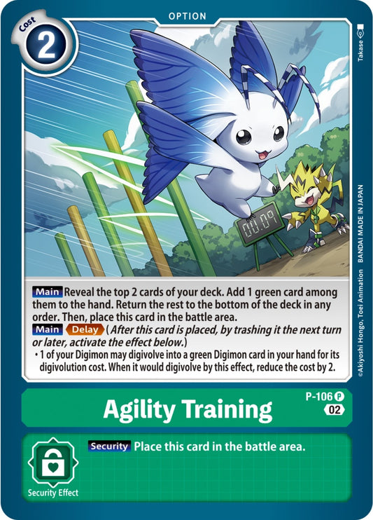 Image for Agility Training (Blast Ace Box Topper) (P-106 P) (Digimon Promotion Cards) - Digimon Card Game