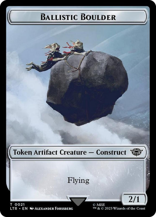 Image for Ballistic Boulder // Food (0024) Double-Sided Token (Surge Foil) (21 // 24) (Universes Beyond: The Lord of the Rings: Tales of Middle-earth) - Magic: The Gathering