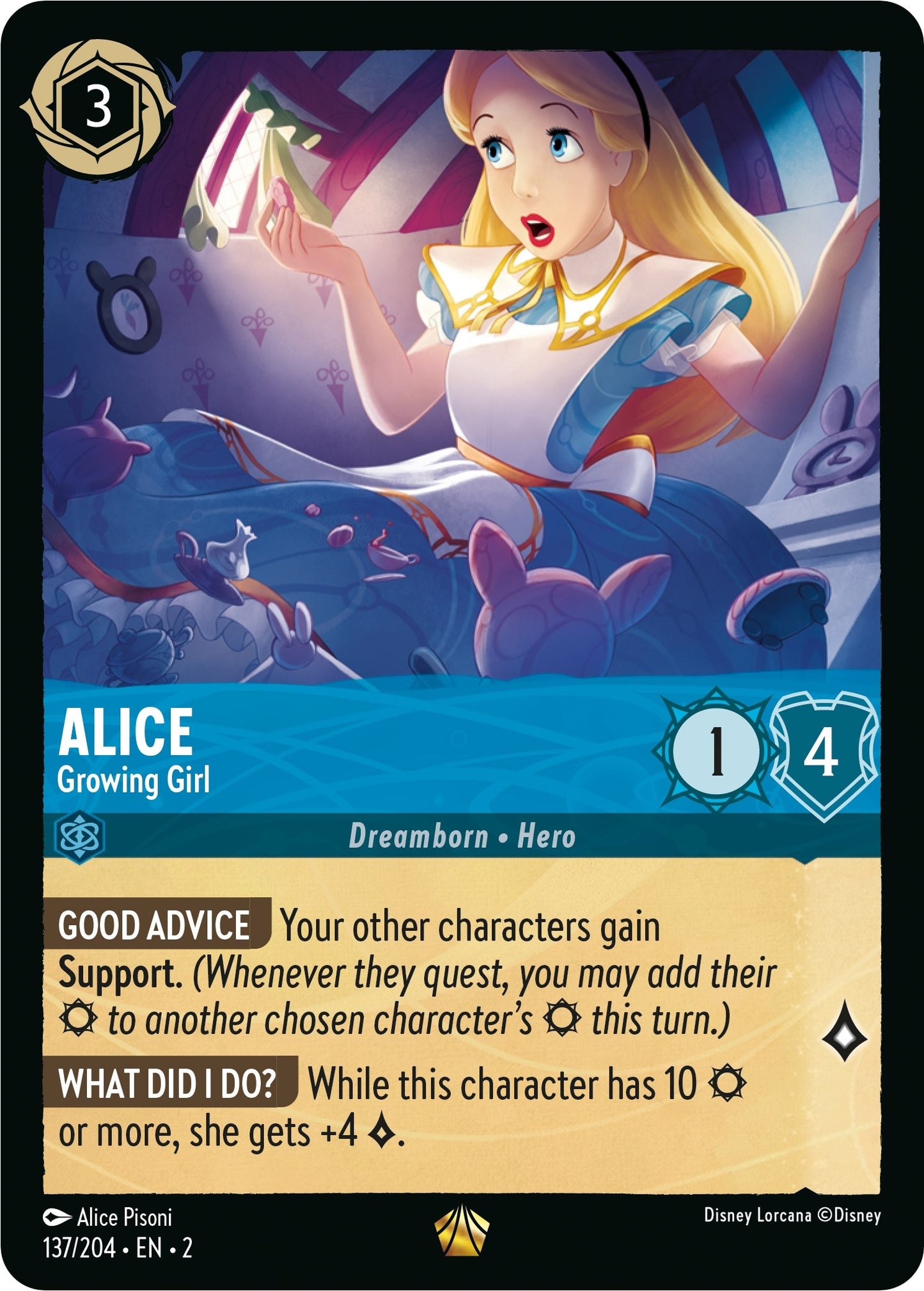 Image for Alice - Growing Girl (137/204) (Rise of the Floodborn) - Disney Lorcana