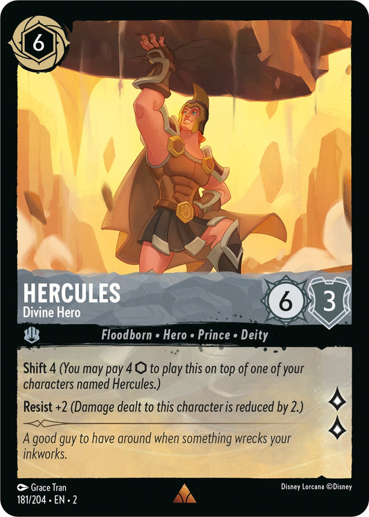 Image for Hercules - Divine Hero (181/204) (Rise of the Floodborn) - Disney Lorcana