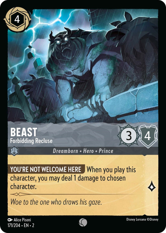 Image for Beast - Forbidding Recluse (171/204) (Rise of the Floodborn) - Disney Lorcana