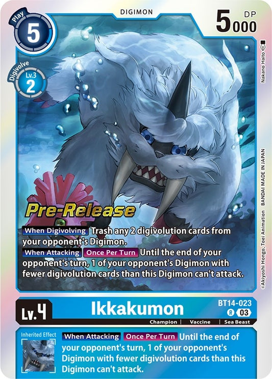 Image for Ikkakumon (BT14-023 R) (Blast Ace Pre-Release Cards) - Digimon Card Game