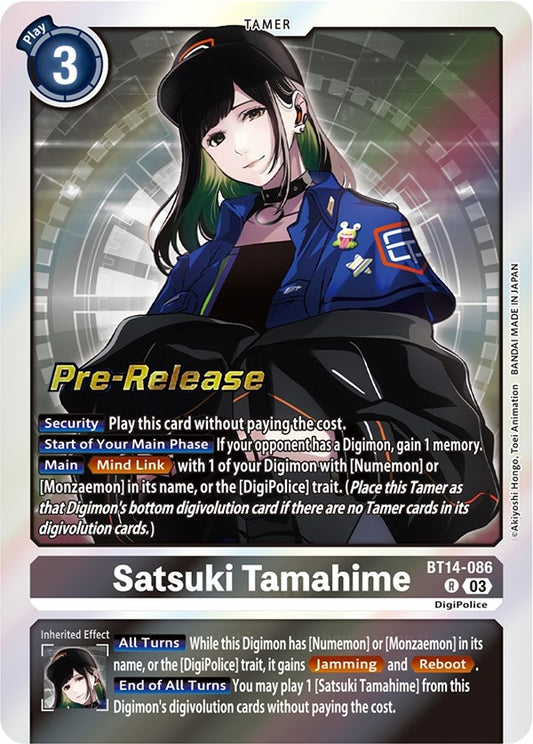 Image for Satsuki Tamahime (BT14-086 R) (Blast Ace Pre-Release Cards) - Digimon Card Game