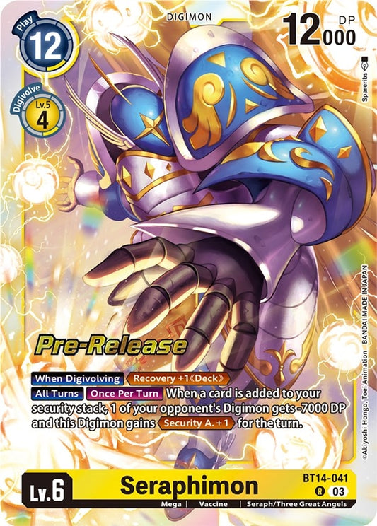 Image for Seraphimon (BT14-041 R) (Blast Ace Pre-Release Cards) - Digimon Card Game