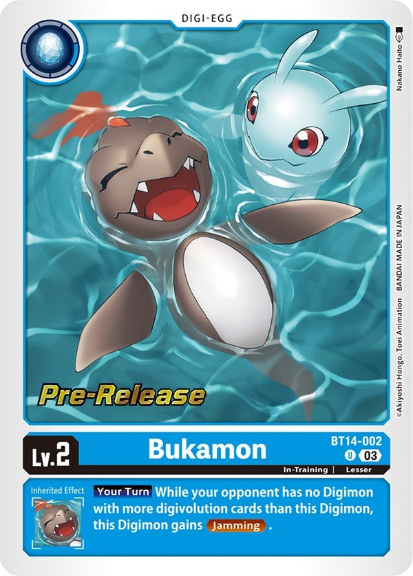 Image for Bukamon (BT14-002 U) (Blast Ace Pre-Release Cards) - Digimon Card Game