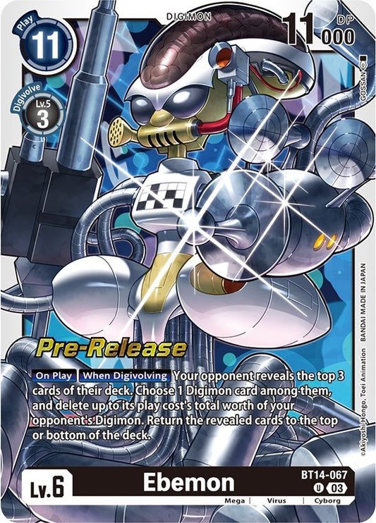 Image for Ebemon (BT14-067 U) (Blast Ace Pre-Release Cards) - Digimon Card Game