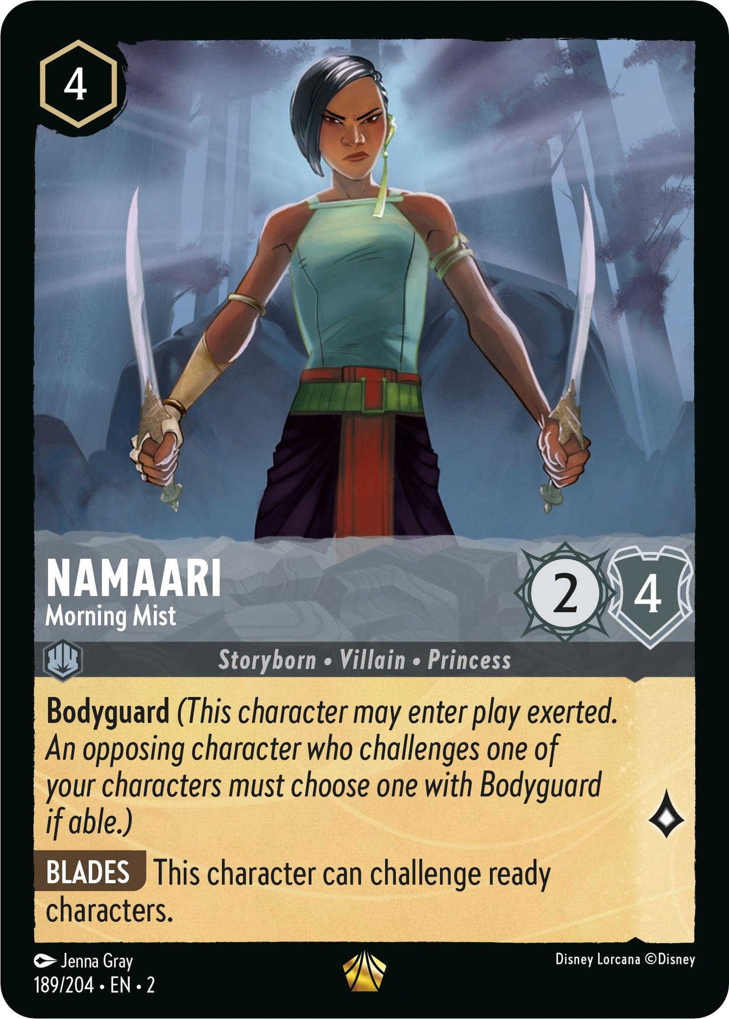 Image for Namaari - Morning Mist (189/204) (Rise of the Floodborn) - Disney Lorcana
