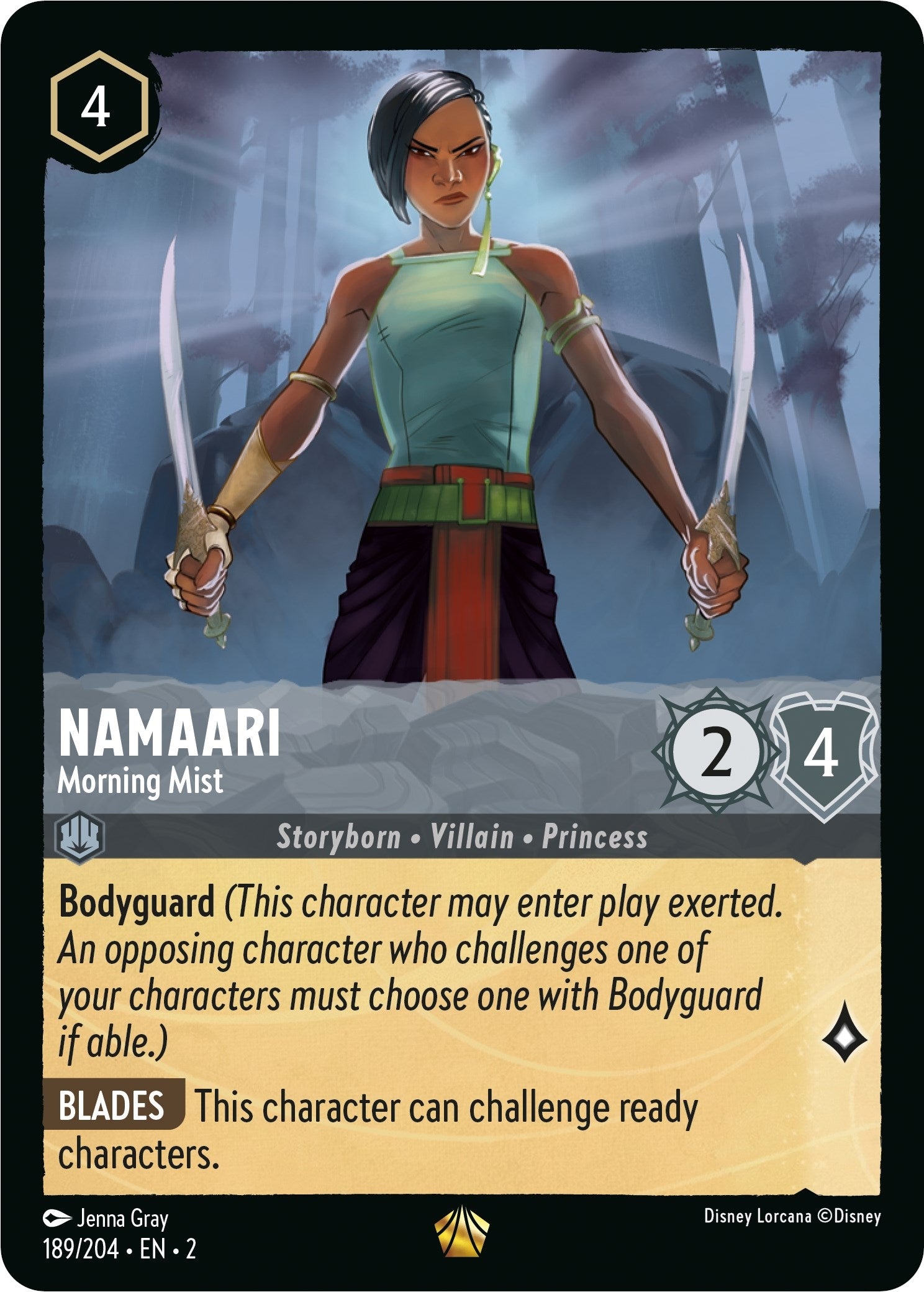 Image for Namaari - Morning Mist (189/204) (Rise of the Floodborn) - Disney Lorcana