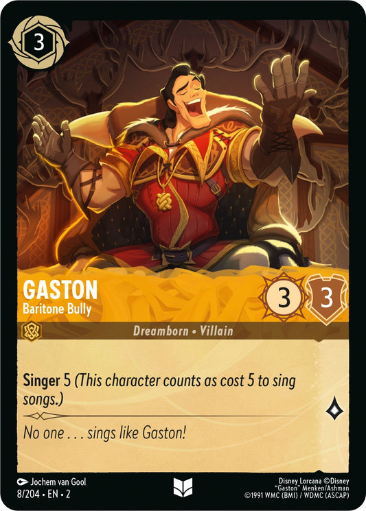 Image for Gaston - Baritone Bully (8/204) (Rise of the Floodborn) - Disney Lorcana