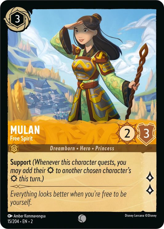 Image for Mulan - Free Spirit (15/204) (Rise of the Floodborn) - Disney Lorcana